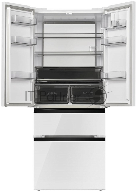 Холодильник Maunfeld MFF190NFDPW01 белый двухкамерный 330/168 л морозилка снизу, Total NoFrost, Side by Side