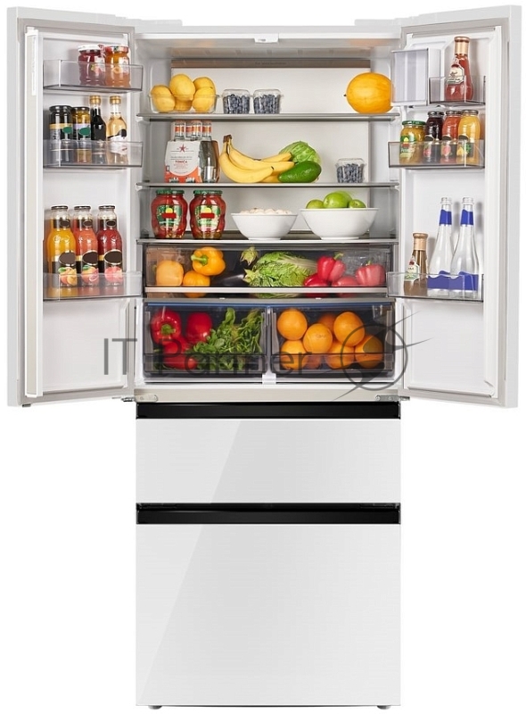 Холодильник Maunfeld MFF190NFDPW01 белый двухкамерный 330/168 л морозилка снизу, Total NoFrost, Side by Side