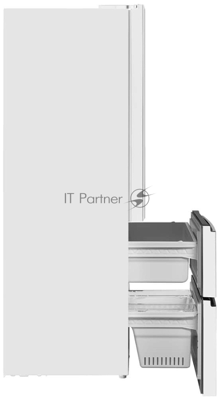 Холодильник Maunfeld MFF190NFDPW01 белый двухкамерный 330/168 л морозилка снизу, Total NoFrost, Side by Side