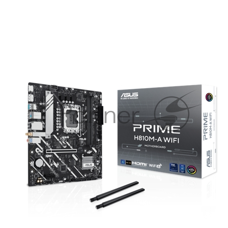 Материнская плана ASUS PRIME H810M-A WIFI, LGA1700, B810, 2*DDR5, 4*SATA, 2*M.2, 2*USB 3.2, 4*USB 2.0, 1*PCIx16, 1*PCIx1, HDMI+DP, mATX 90MB1KJ0-M0EAY0