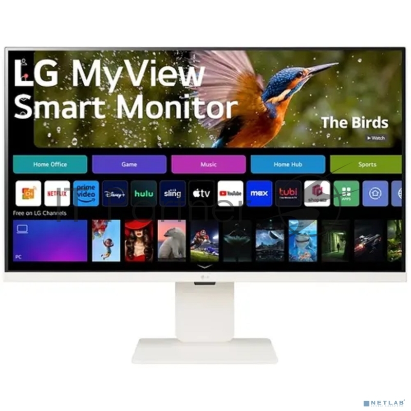 LCD LG 31.5 32SR83U-W Smart Monitor {IPS 3840x2160 60Hz 400cd 16:9 5ms 178/178 2x5W USB-C 2xHDMI USB VESA HAS, webOS}