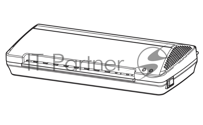 Ламинатор Deli ET102 A4, термич.способ ламинирования, скорость 250 мм/мин, прогрев 5мин., 70-125 микрон, белый