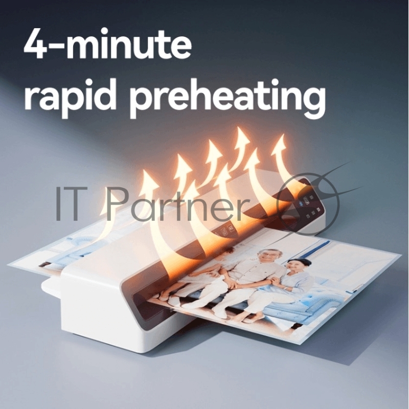 Ламинатор A3, холодный и термич.способ ламинирования, 8 режимов, скорость 270 мм/мин, прогрев 5мин., 50-175 мм, черно-белый