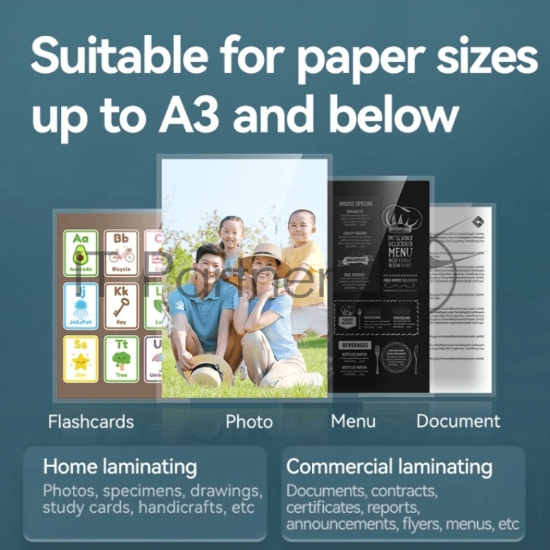 Ламинатор A3, холодный и термич.способ ламинирования, 8 режимов, скорость 270 мм/мин, прогрев 5мин., 50-175 мм, черно-белый