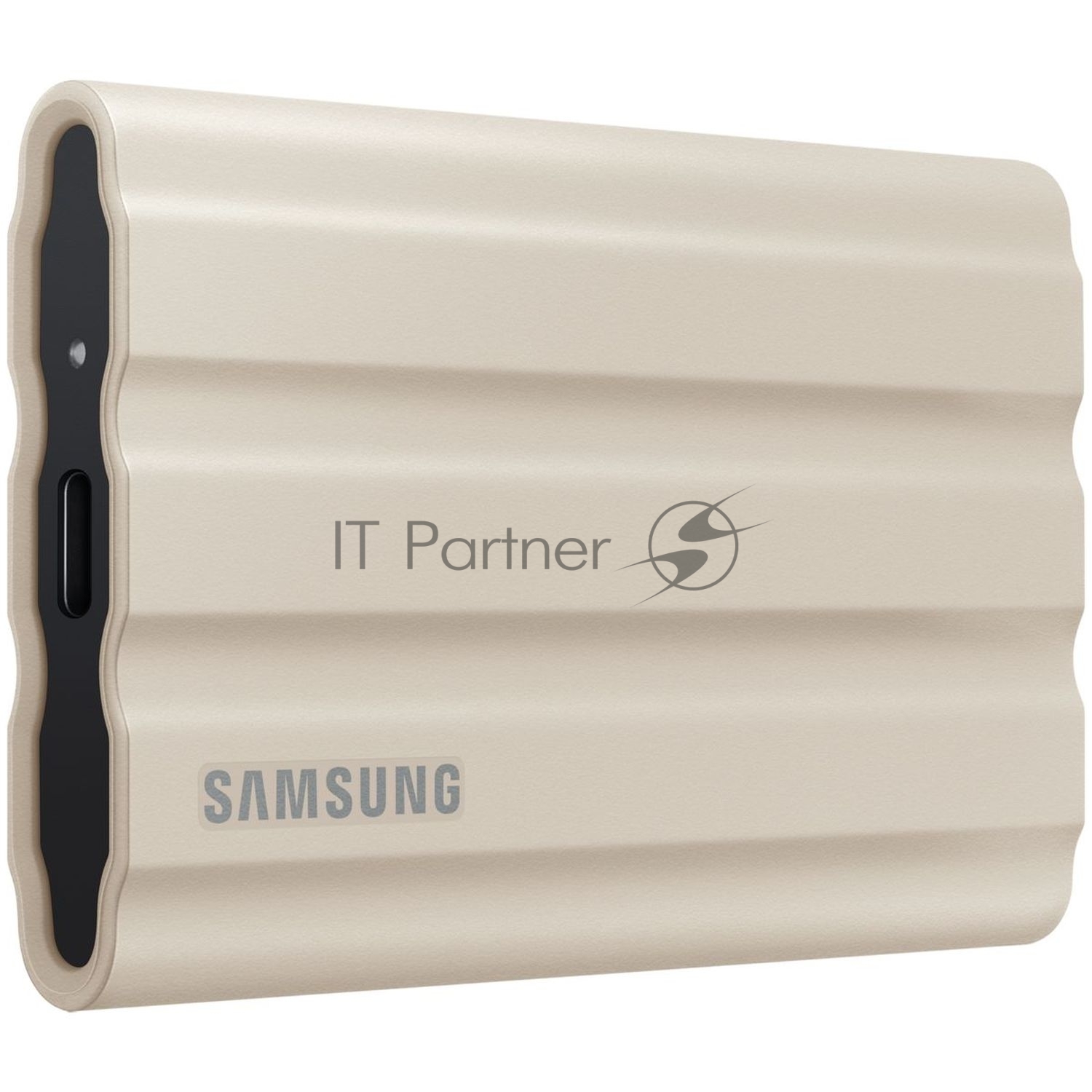 Внешние HDD и SSD/ Samsung External SSD T7 Shield, 1TB, Type C-to-C/A, USB 3.2 Gen2, R/W 1050/1000MB/s, IP65, 88x59x13mm, 98g, Beige (12 мес.)