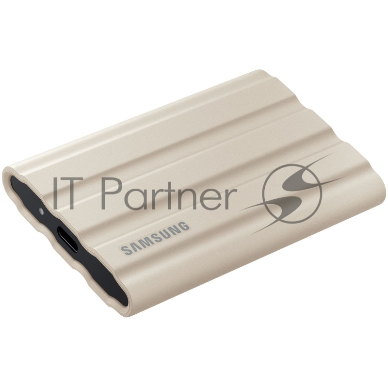 Внешние HDD и SSD/ Samsung External SSD T7 Shield, 1TB, Type C-to-C/A, USB 3.2 Gen2, R/W 1050/1000MB/s, IP65, 88x59x13mm, 98g, Beige (12 мес.)