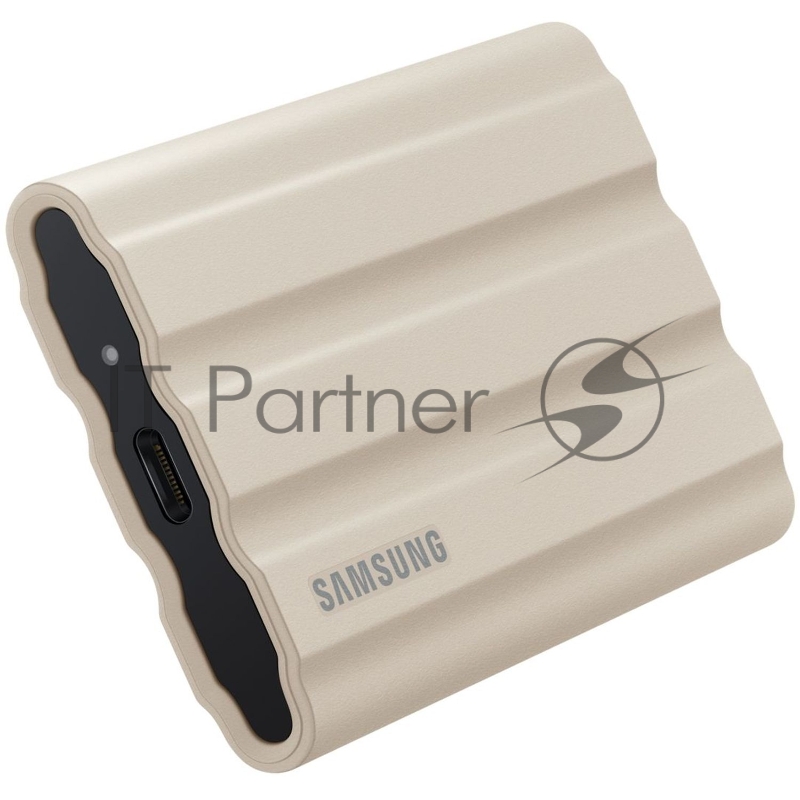 Внешние HDD и SSD/ Samsung External SSD T7 Shield, 1TB, Type C-to-C/A, USB 3.2 Gen2, R/W 1050/1000MB/s, IP65, 88x59x13mm, 98g, Beige (12 мес.)
