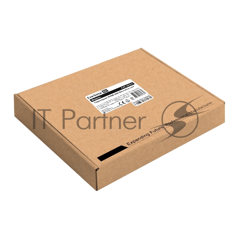 Переходник ExeGate EXE-597E2 (2 x M.2 M key -> PCI-E x8 v3.0, для установки двух SSD M.2 2230/2242/2260/2280/22110 M key NGFF в слот PCI-E, материнская плата должна быть c функции Bifurcation PCI-E)