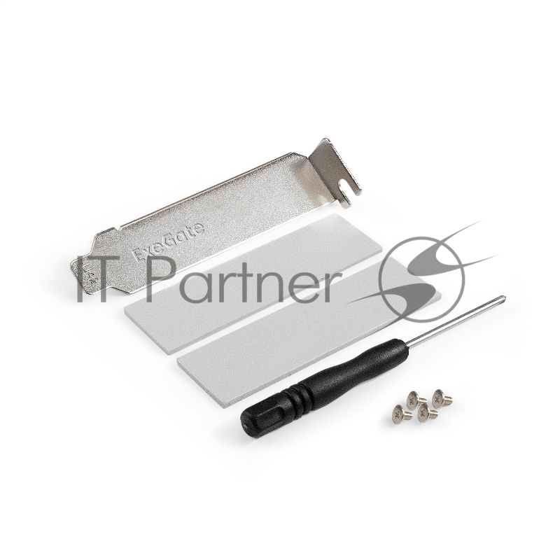 Переходник ExeGate EXE-597E4 (4 x M.2 M key -> PCI-E x16 v3.0, для установки четырех SSD M.2 2230/2242/2260/2280/22110 M key NGFF в слот PCI-E, материнская плата должна быть c функции Bifurcation PCI-E)