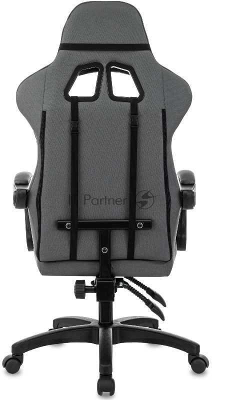 Кресло игровое Zombie Zoom Fabric серый Neo Grey крестов. пластик