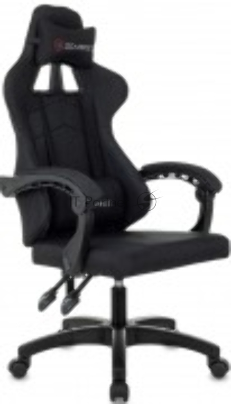 Кресло игровое Zombie Zoom Fabric черный Neo Black крестов. пластик