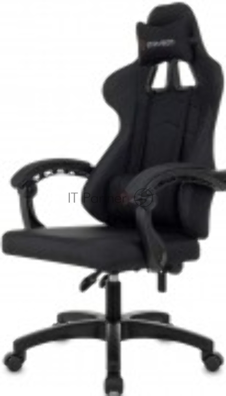 Кресло игровое Zombie Zoom Fabric черный Neo Black крестов. пластик