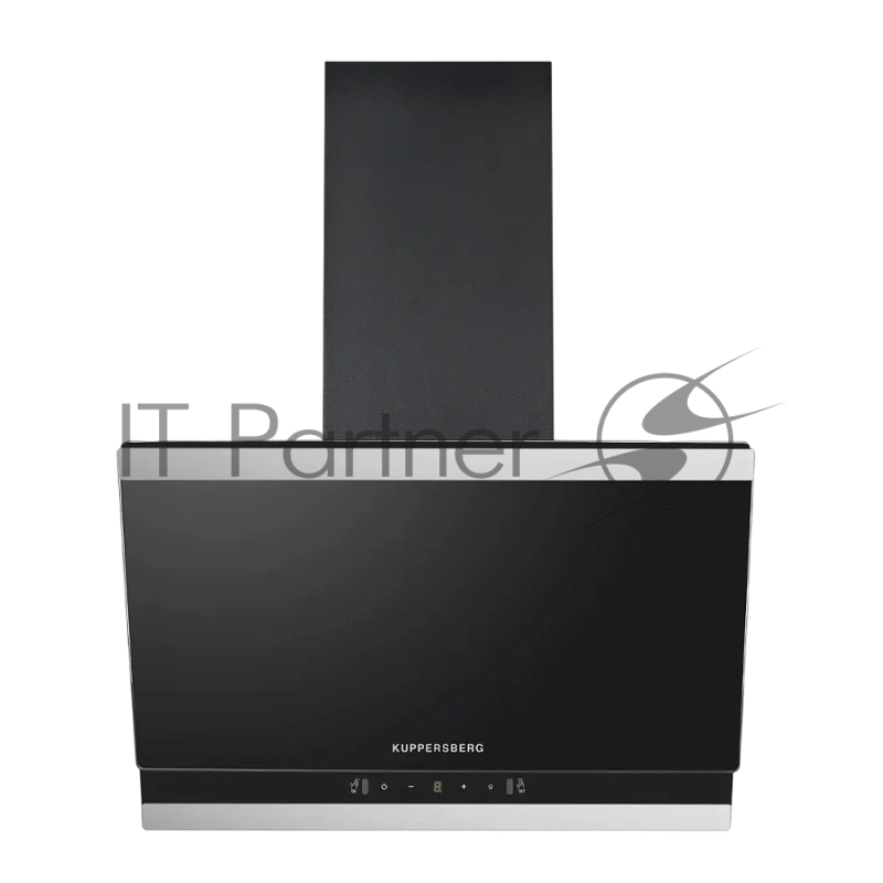 Наклонная вытяжка Kuppersberg F 603 BX, 60 см, High-Tech, таймер, макс. производительность 850 м3/ч, 3 скорости, обратный клапан, сенсорное управление, дисплей, LED освещение, уровень шума 53 дБ, цвет черный/нержавеющая сталь