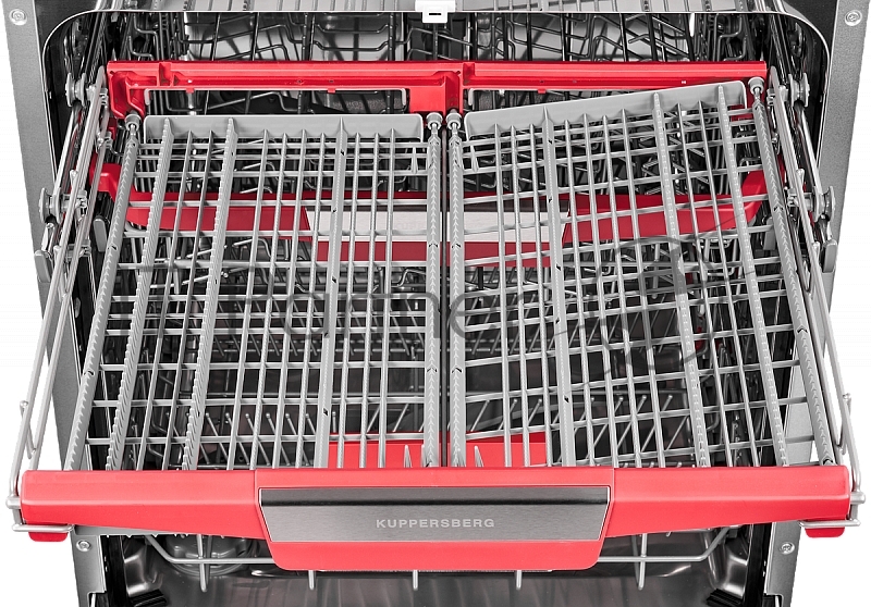 Встраиваемая посудомоечная машина Kuppersberg GSM 6073 Полноразмерная, Посудомоечная машина полностью встраиваемая, количество корзин: 3, ширина 60 см, 14 комплектов, электронное управление, цифровой дисплей, отсрочка старта до 24 часов, 7 программ,