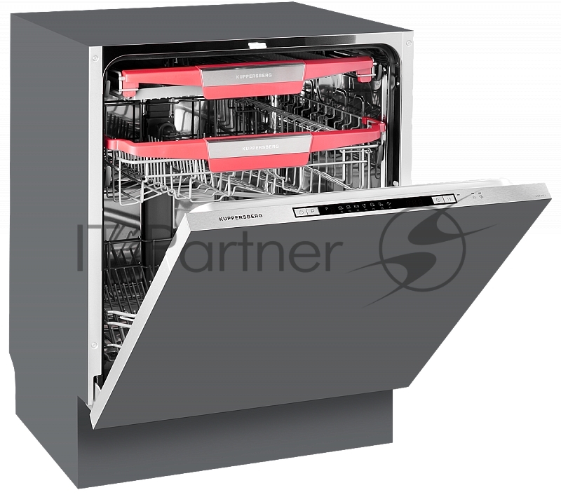 Встраиваемая посудомоечная машина Kuppersberg GSM 6073 Полноразмерная, Посудомоечная машина полностью встраиваемая, количество корзин: 3, ширина 60 см, 14 комплектов, электронное управление, цифровой дисплей, отсрочка старта до 24 часов, 7 программ,