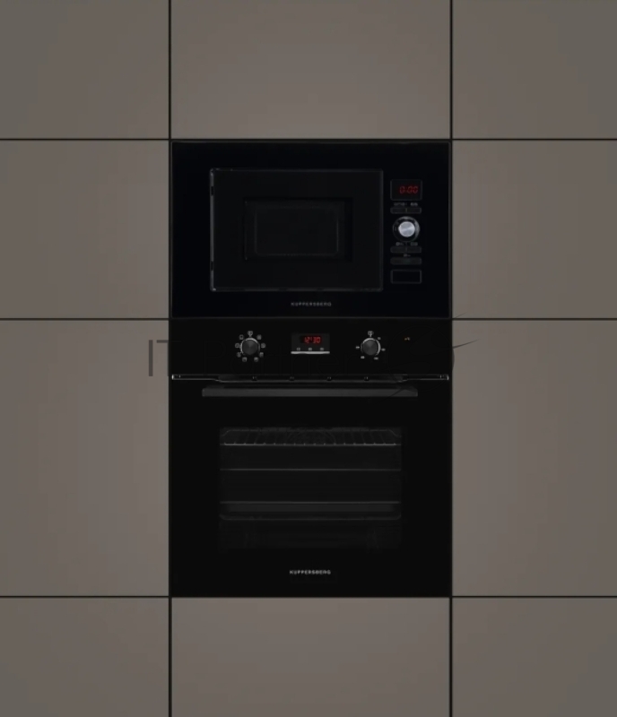 Встраиваемая микроволновая печь Kuppersberg HMW 625 B 20 л, High-Tech, 800 Вт, черный цвет