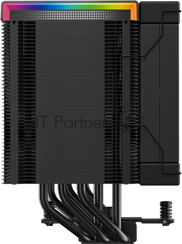 Кулер для процессора DEEPCOOL AK500 DIGITAL PRO LGA20XX/1700/1200/115X/AM5/AM4 (9шт/кор, TDP 240W, PWM, Fan 120mm, 5 тепл. трубок, ARGB, черный) RET