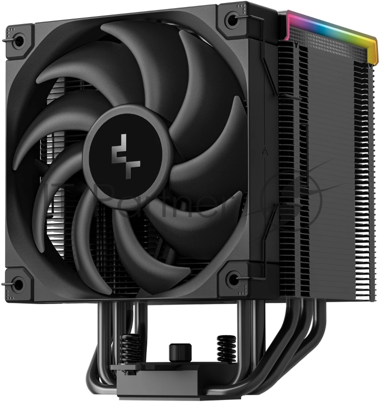Кулер для процессора DEEPCOOL AK500 DIGITAL PRO LGA20XX/1700/1200/115X/AM5/AM4 (9шт/кор, TDP 240W, PWM, Fan 120mm, 5 тепл. трубок, ARGB, черный) RET