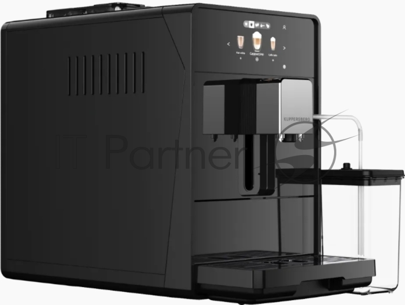 Отдельностоящая кофемашина KUPPERSBERG KCF 401 B, High-Tech, автоматический капучинатор, контейнер для молока, коническая кофемолка, макс. давление 19 бар, объем контейнера для зерен 150 гр, объем емкости для воды 2 л, 6 уровней помола, автоматическо