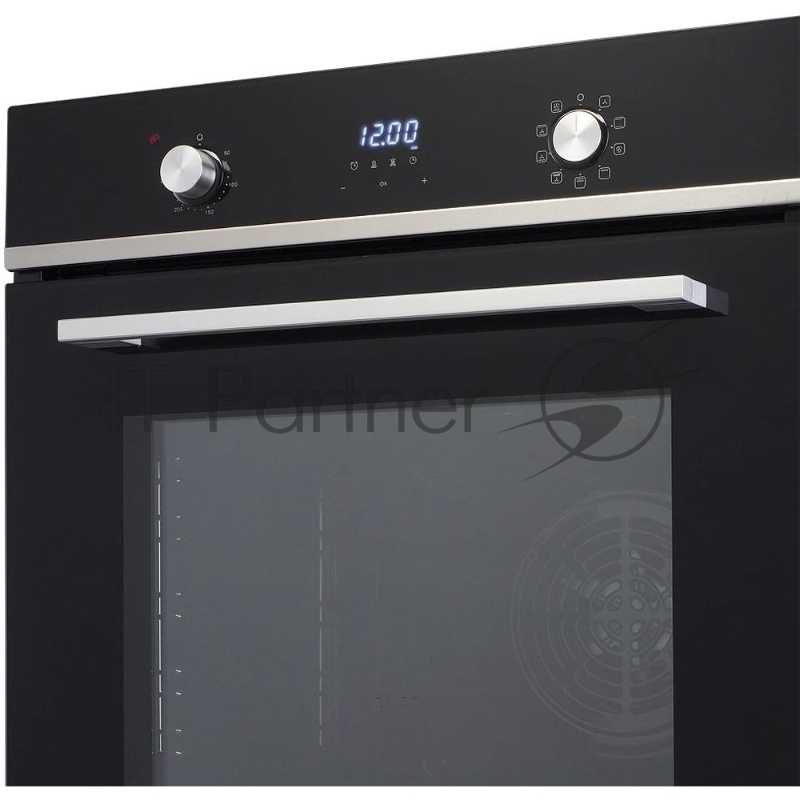 Встраиваемый духовой шкаф MONSHER MOE 6193 Acier, электрический, High-Tech, 60 см, объем 72 л, 9 режимов, дисплей, таймер, телескопические направляющие на 1 уровень, цвет нержавеющая сталь/черный