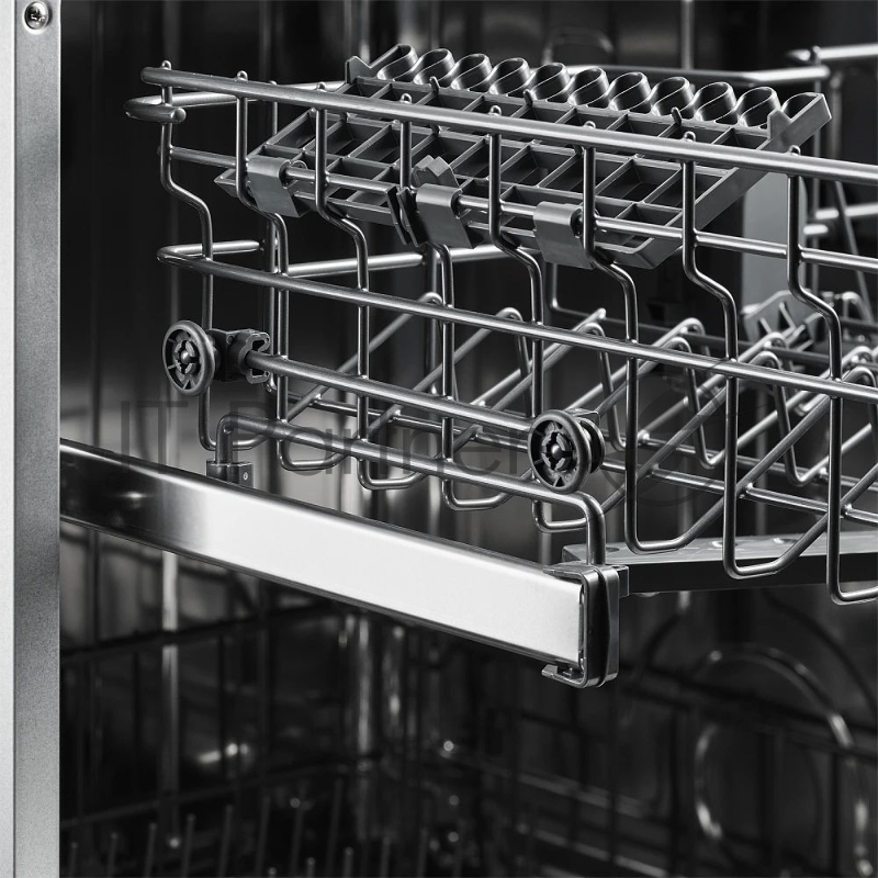 Встраиваемая посудомоечная машина MONSHER MD 6002, High-Tech, 60 см, 14 комплектов, 8 программ, 3 корзины, белый LED дисплей, 1 разбрызгиватель, кнопочное управление, автоматическое открытие дверцы, полная защита от протечек, самодиагностика неисправ