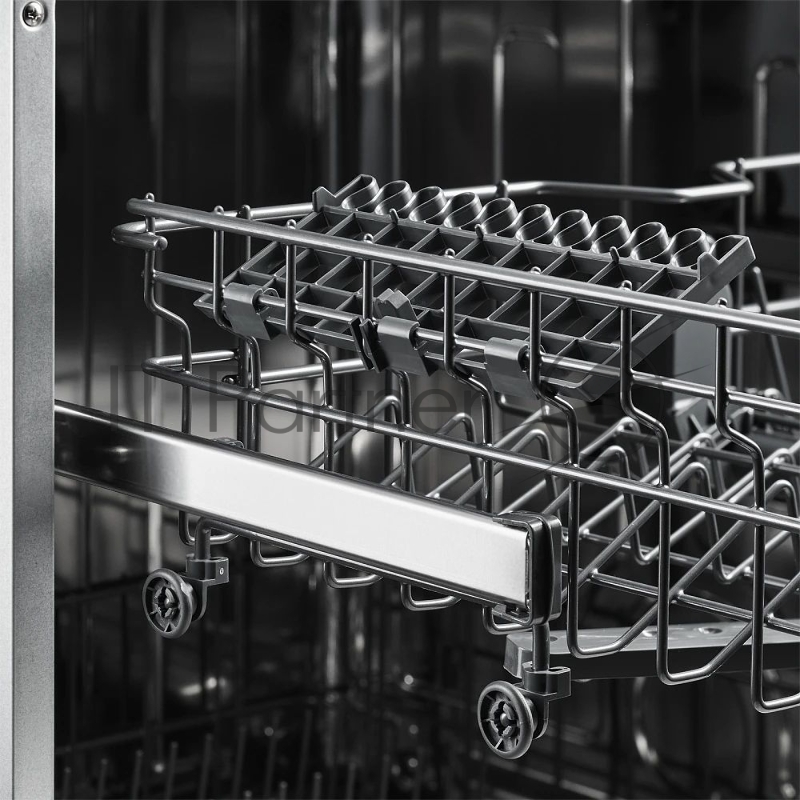 Встраиваемая посудомоечная машина MONSHER MD 6002, High-Tech, 60 см, 14 комплектов, 8 программ, 3 корзины, белый LED дисплей, 1 разбрызгиватель, кнопочное управление, автоматическое открытие дверцы, полная защита от протечек, самодиагностика неисправ