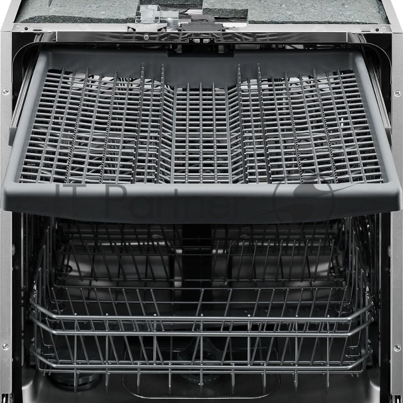 Встраиваемая посудомоечная машина MONSHER MD 6002, High-Tech, 60 см, 14 комплектов, 8 программ, 3 корзины, белый LED дисплей, 1 разбрызгиватель, кнопочное управление, автоматическое открытие дверцы, полная защита от протечек, самодиагностика неисправ