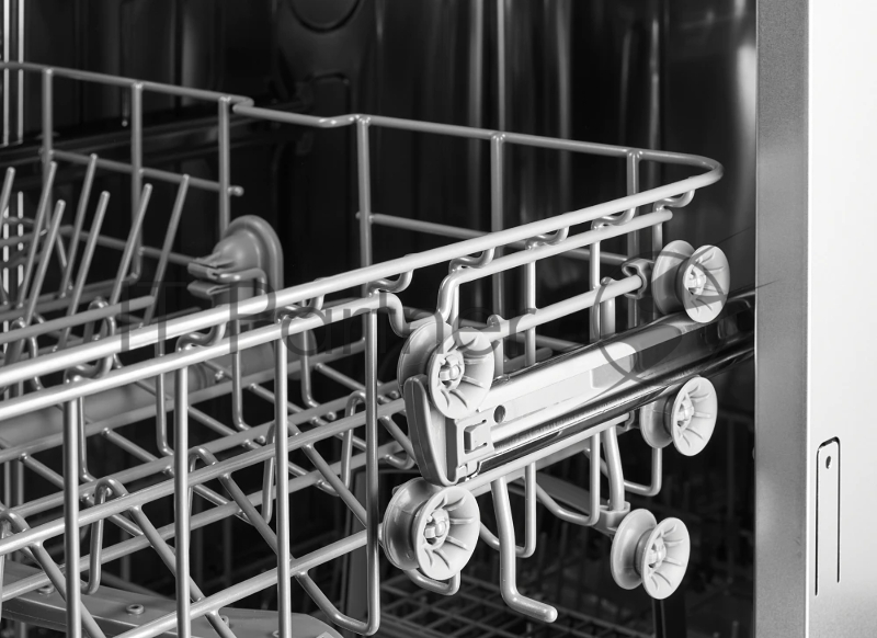 Встраиваемая посудомоечная машина MONSHER MD 6001, ширина 60 см, Количество корзин: 3, 12 комплектов посуды, Кнопочное управление, Отсрочка старта 1-24 часов, 5 программ: Авто, ЭКО, 90 мин, Самоочистка, Быстрая, Половинная загрузка, Индикаторы отсутс