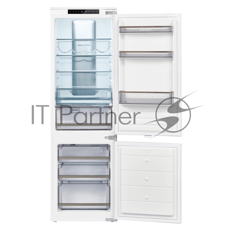 Холодильник-морозильник встраиваемый MAUNFELD MBF17754NFWHGR LUX Inverter