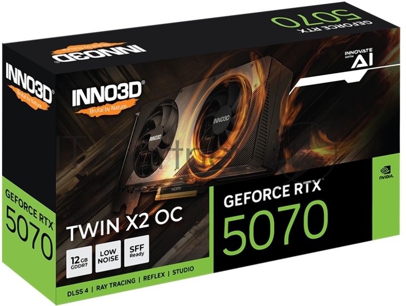 Видеокарта INNO3D RTX 5070 X2 OC//RTX5070, HDMI, DP*3, 12G,D7
