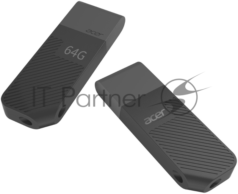Флеш Диск Acer 64Gb UP200-64G-BL, USB 2.0 black <BL.9BWWA.511>