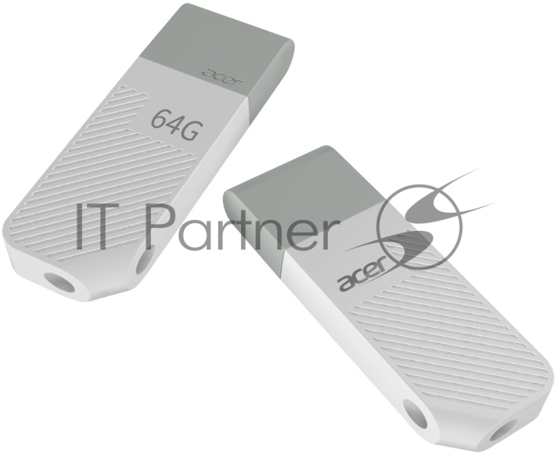 Флеш Диск Acer 64Gb UP200-64G-WH, USB 2.0 white <BL.9BWWA.551>