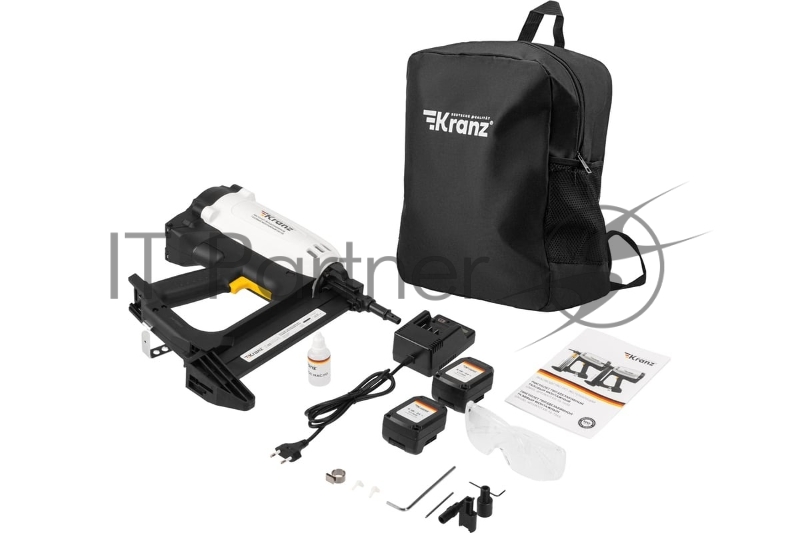 Пистолет гвоздезабивной газовый монтажный GN100, 100Дж, длина гвоздей 15-40мм, диаметр 2,7-3мм KRANZ