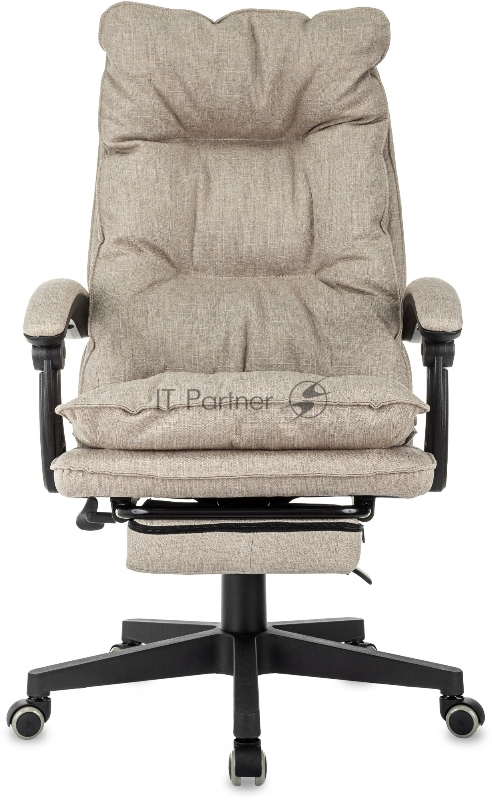 Кресло руководителя Бюрократ CH-820MSG-F бежевый 38-402 крестов. пластик подст.для ног