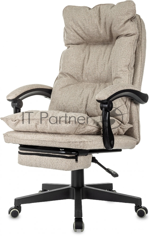 Кресло руководителя Бюрократ CH-820MSG-F бежевый 38-402 крестов. пластик подст.для ног
