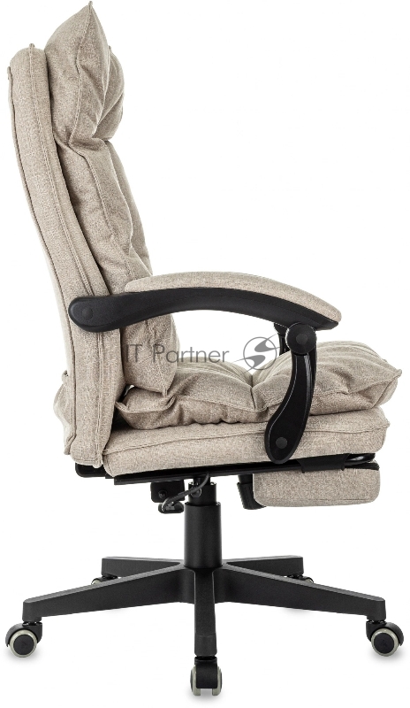 Кресло руководителя Бюрократ CH-820MSG-F бежевый 38-402 крестов. пластик подст.для ног