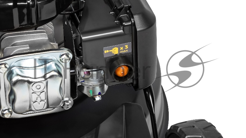 Газонокосилка CHAMPION LM5344 (4,4кВт привод 525мм 65л 25-75мм 1рычаг/6, 38кг 4в1)