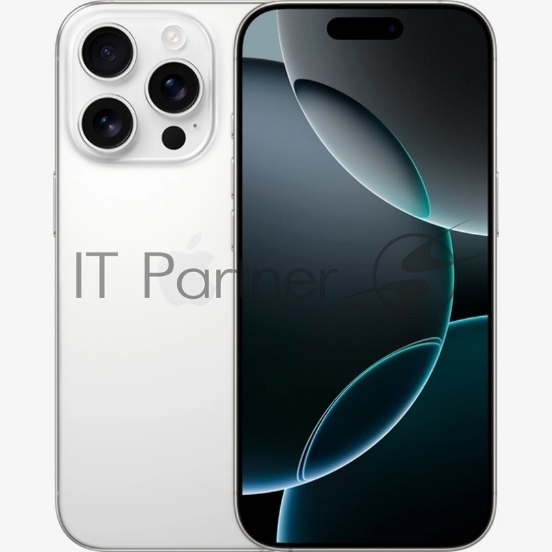 Смартфон Apple A3293 iPhone 16 Pro 256Gb белый титан моноблок 3G 4G 1Sim 6.3 1206x2622 iOS 18 48Mpix 802.11 a/b/g/n/ac/ax/be NFC GPS Protect