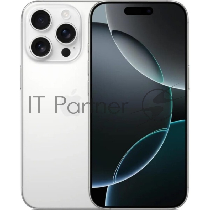Смартфон Apple A3293 iPhone 16 Pro 128Gb белый титан моноблок 3G 4G 1Sim 6.3 1206x2622 iOS 18 48Mpix 802.11 a/b/g/n/ac/ax/be NFC GPS Protect