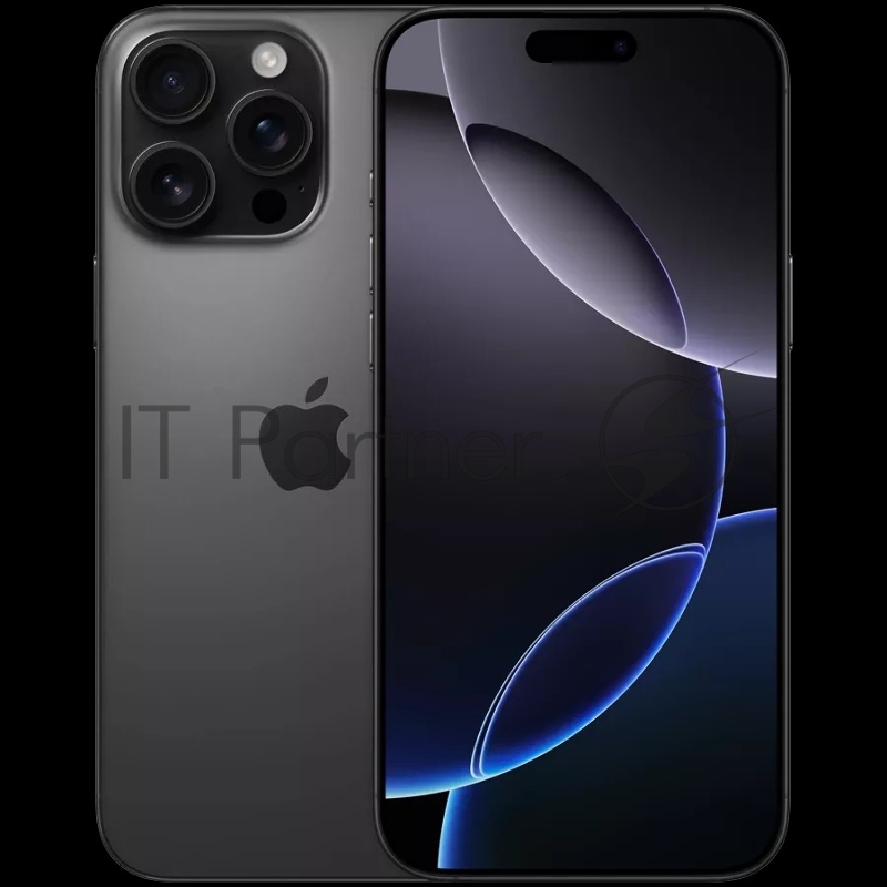 Смартфон Apple A3296 iPhone 16 Pro Max 512Gb черный титан моноблок 3G 4G 1Sim 6.9 1320x2868 iOS 18 48Mpix 802.11 a/b/g/n/ac/ax/be NFC GPS Protect