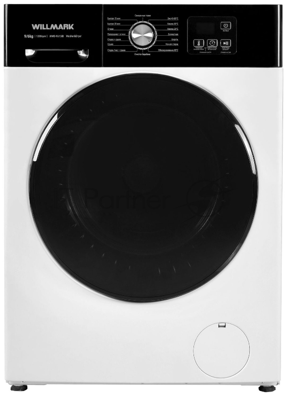 Стиральная машина WILLMARK WWD-9615IB белый/черный, загрузка фронтальная, 9/6 кг ,1200 об./мин., A+