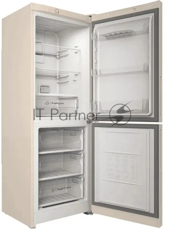 Холодильник Indesit ITR 4160 E бежевый двухкамерный 179/78л морозилка снизу