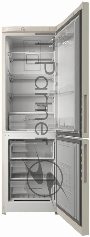 Холодильник Indesit ITR 4180 E бежевый двухкамерный 220/78л морозилка снизу
