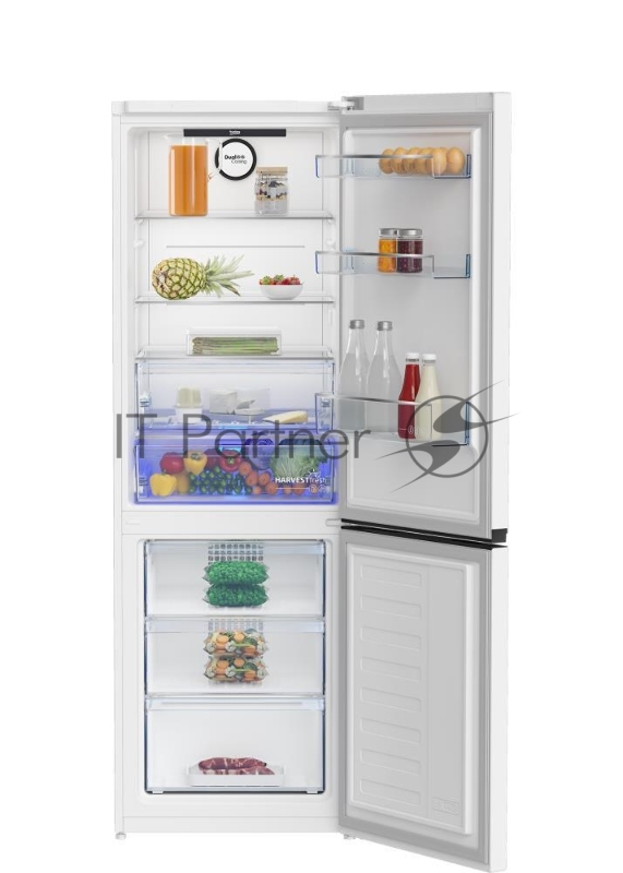 Холодильник Beko B3RCNK362HW белый двухкамерный 220/100л морозилка снизу