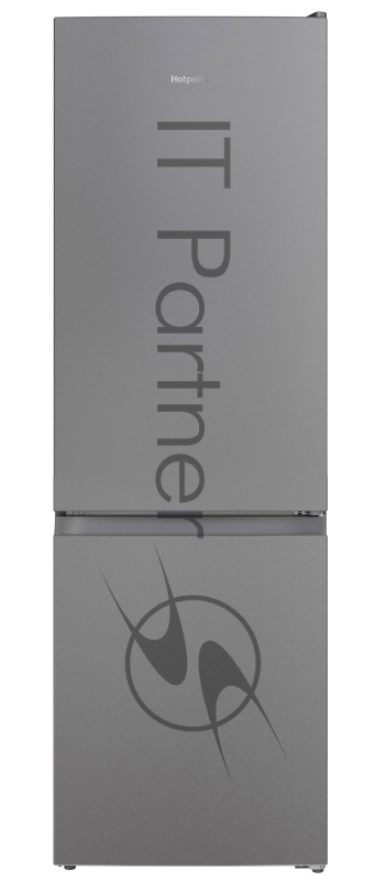 Холодильник HOTPOINT HT 4180 S двухкамерный серебристый 220/78 л морозилка снизу, No Frost