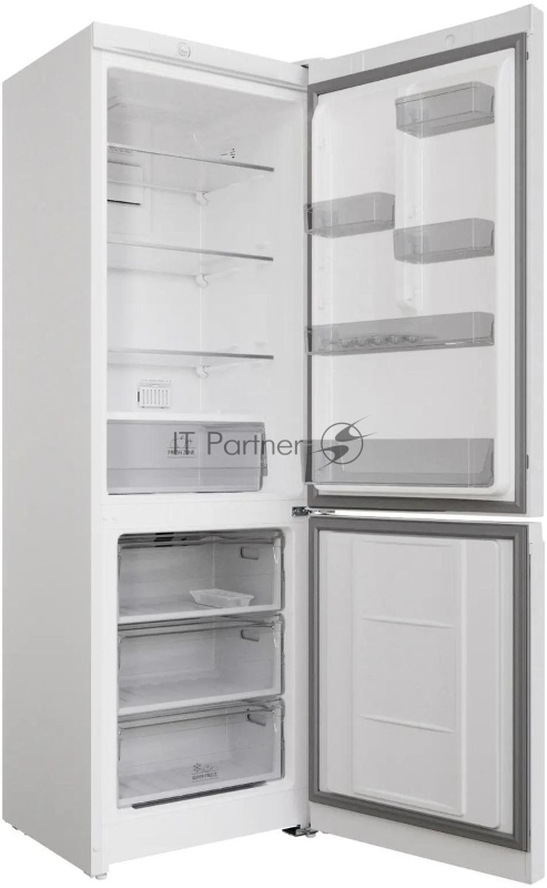 Холодильник HOTPOINT HT 4180 W белый/серебристый двухкамерный 220/78л морозилка снизу, Total No Frost