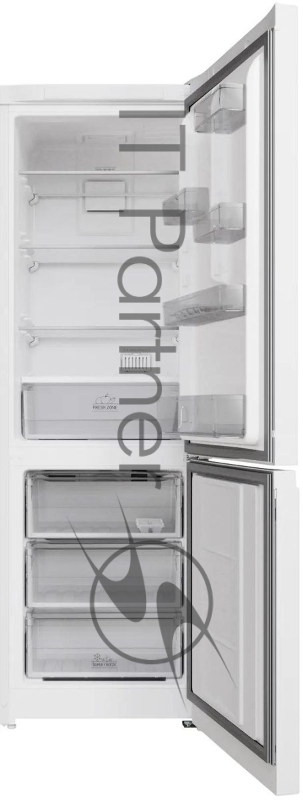 Холодильник HOTPOINT HT 5180 W белый/серебристый, двухкамерный 220/78л морозилка снизу, Total No Frost