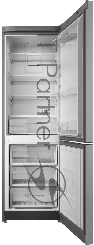 Холодильник Indesit ITS 5180 G серебристый двухкамерный 220/78л морозилка снизу, No Frost