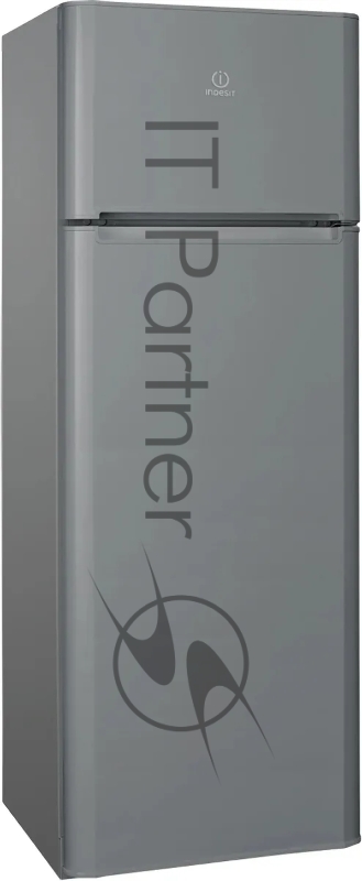 Холодильник Indesit TIA 14 G серебристый двухкамерный 194/51л морозилка сверху, ручное