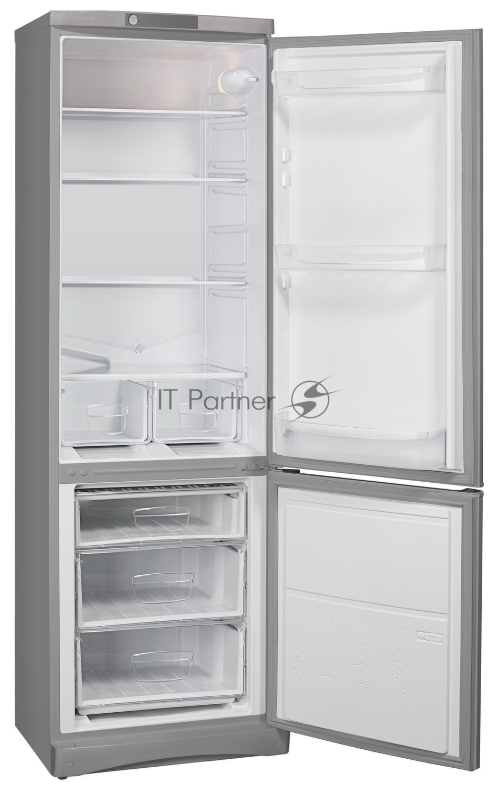 Холодильник Indesit ES 18 GA серебристый двухкамерный 233/85л морозилка снизу